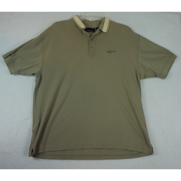 Greg Norman Polo Shirt Mens Extra Large Brown Golf Golfing Outdoors Short Sleeve - Picture 12 of 12